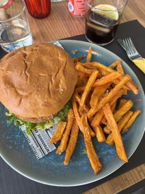 Vegan Burger  at Mamaxita in Tenerife