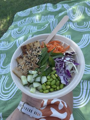 Poke bowl  at Lynch's Hub in Newcastle