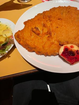 Schnitzel at Restaurant Mader in Vienna
