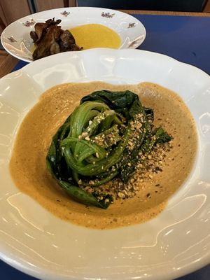 Spinach  at Goli Restaurant in Budapest