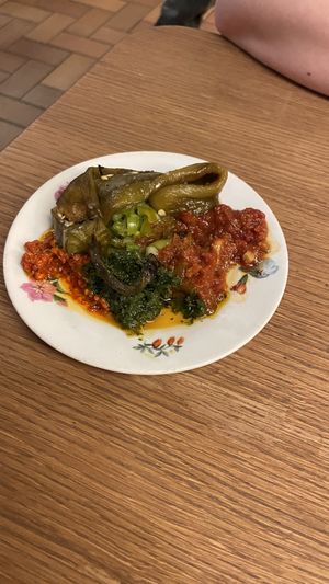 Spicy plate   at Goli Restaurant in Budapest