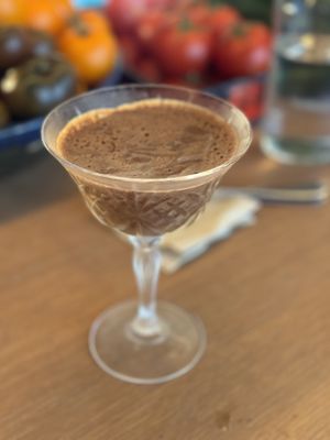 70% chocolate hazelnut moussee  at Goli Restaurant in Budapest