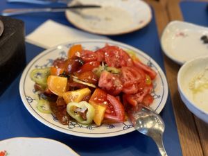 Half a kilo tomatoes collectionn  at Goli Restaurant in Budapest