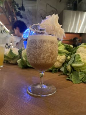 Candy cocktails  at Goli Restaurant in Budapest