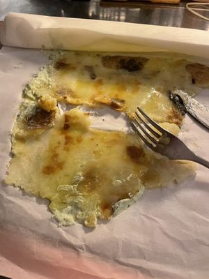 Sage burning into grilled potato with Greek tzatziki and carpaccio like  at Goli Restaurant in Budapest