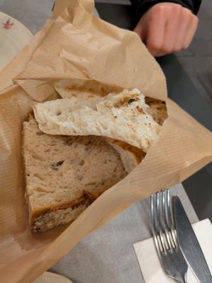 Bread bag: 3.5/5 not so much bread
 at Goli Restaurant in Budapest