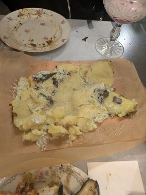 Sage burning into grilled potato: 4.5/5 yummy
 at Goli Restaurant in Budapest