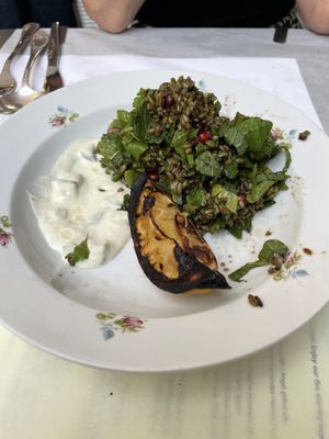 Freekeh salad   at Goli Restaurant in Budapest