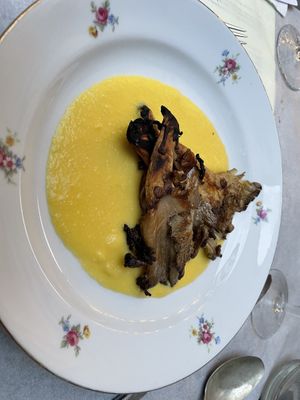 Oyster mushroom, much betterr  at Goli Restaurant in Budapest