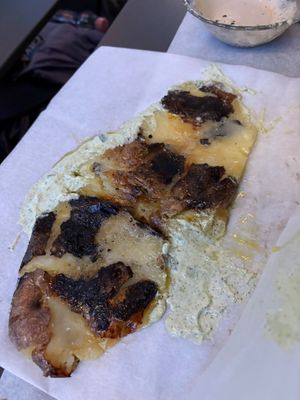 Campfire potato is incredible - cooked on the grill at Goli Restaurant in Budapest