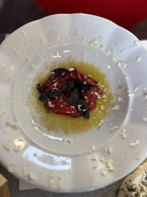 Watermelon sashimi  at Goli Restaurant in Budapest