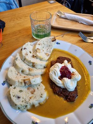 Svíčková, a authentic Czech dish - it was amazing! at Moment in Prague