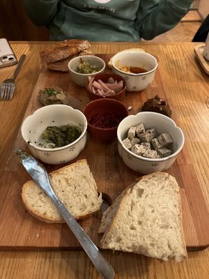 Sharing platter  at Moment in Prague