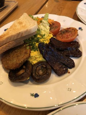 Scrambled tofu  at Moment in Prague