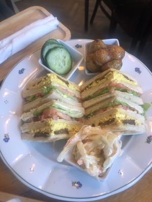 club sandwich  at Moment in Prague