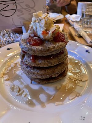 Poppy seed pancake   at Moment in Prague