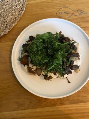 Sauerkraut pancake  at Moment in Prague