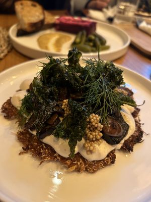 Sauerkraut pancake  at Moment in Prague