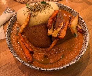 Šípková with seitan  at Moment in Prague