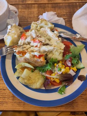 Jacket potato at Chestnuts Coffee Shop in Oadby