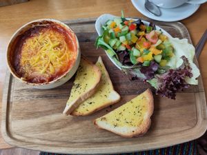 Lasagne at Attfield's Farm Shop in Leicester
