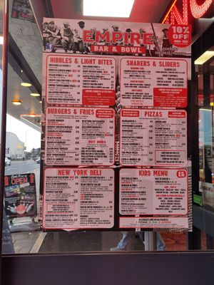 Menu at Captain Kids Coffee Lounge  in Skegness