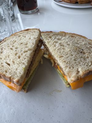 Trendy vegan on sourdough   at Pop Over Eatery in Mystic
