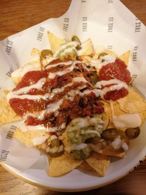 Nachos at Whistling Wren in Leigh