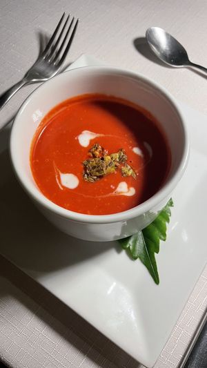 Carrot & beet bisque.  at The Retreat Costa Rica in Atenas