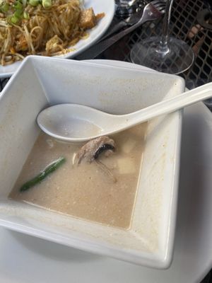 Coconut milk soup with tofu  at Papaya Thai Cuisine and Sushi Bar in Beaufort