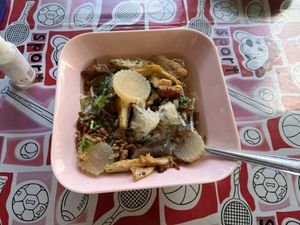 Noodle soup  at Vegan and Vegetarian Restaurant in Phuket