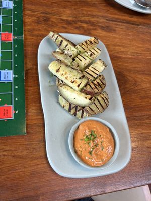 Sweet potato wedges   at Greenr Cafe  in Panaji