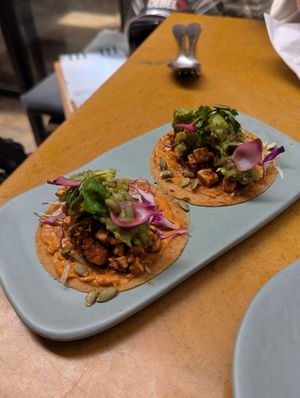 Tofu taco vegan at Greenr Cafe  in Panaji