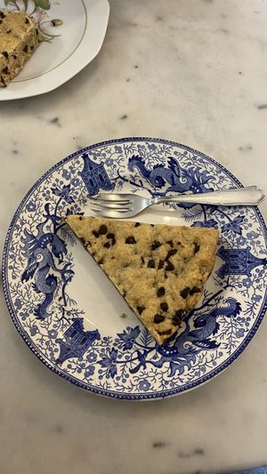 Part de cookie géant vegan  at Bleuenn Kafe in Douarnenez