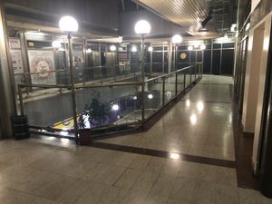 The second floor, MOBA is at the far end  at Moba Plantbased in Belgrade