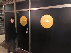 Knock on the door and enter!  at Moba Plantbased in Belgrade