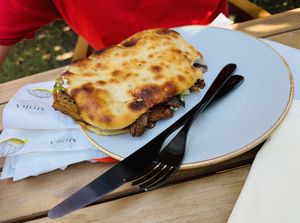 Mushroom sandwich   at Moba Plantbased in Belgrade