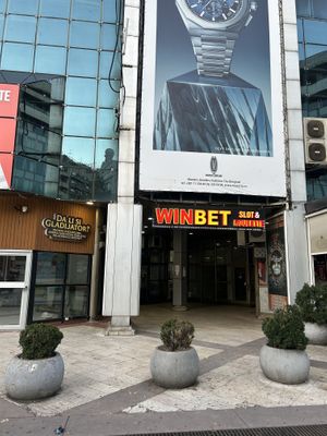 Entry to the building, go to level 2  at Moba Plantbased in Belgrade