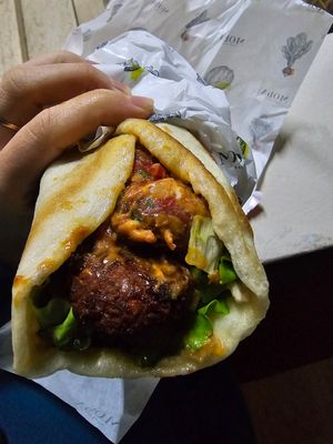 Falafel at Moba Plantbased in Belgrade