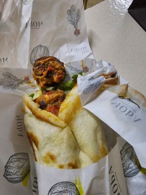 Falafel at Moba Plantbased in Belgrade