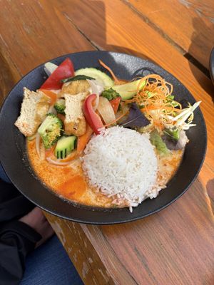 Red curry with tofu!  at Blossom in Berlin