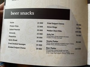 Menu   at Guten in Tashkent