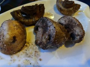 Grilled mushrooms   at Guten in Tashkent