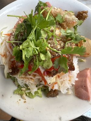 Bún chá ram thit nuóng  at Tiệm Bánh Mì Chay Mai Phi in Nha Trang