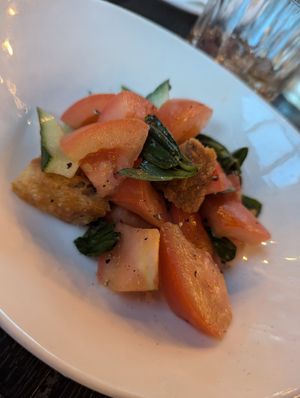 Panzanella Salad at F'Amelia Ristorante in Toronto