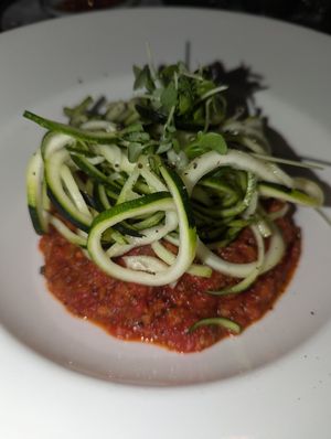 Vegan Bolognese at F'Amelia Ristorante in Toronto