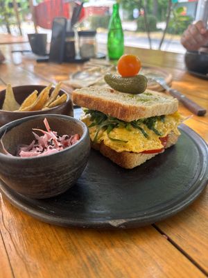 Pesto Sandwich   at Sweet Spot in Puerto Escondido
