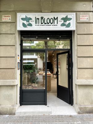  at In Bloom Vegan Cooking School in Barcelona