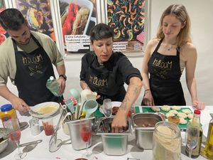   at In Bloom Vegan Cooking School in Barcelona