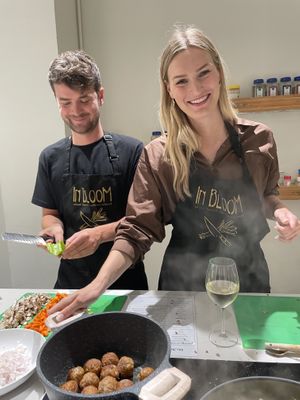   at In Bloom Vegan Cooking School in Barcelona